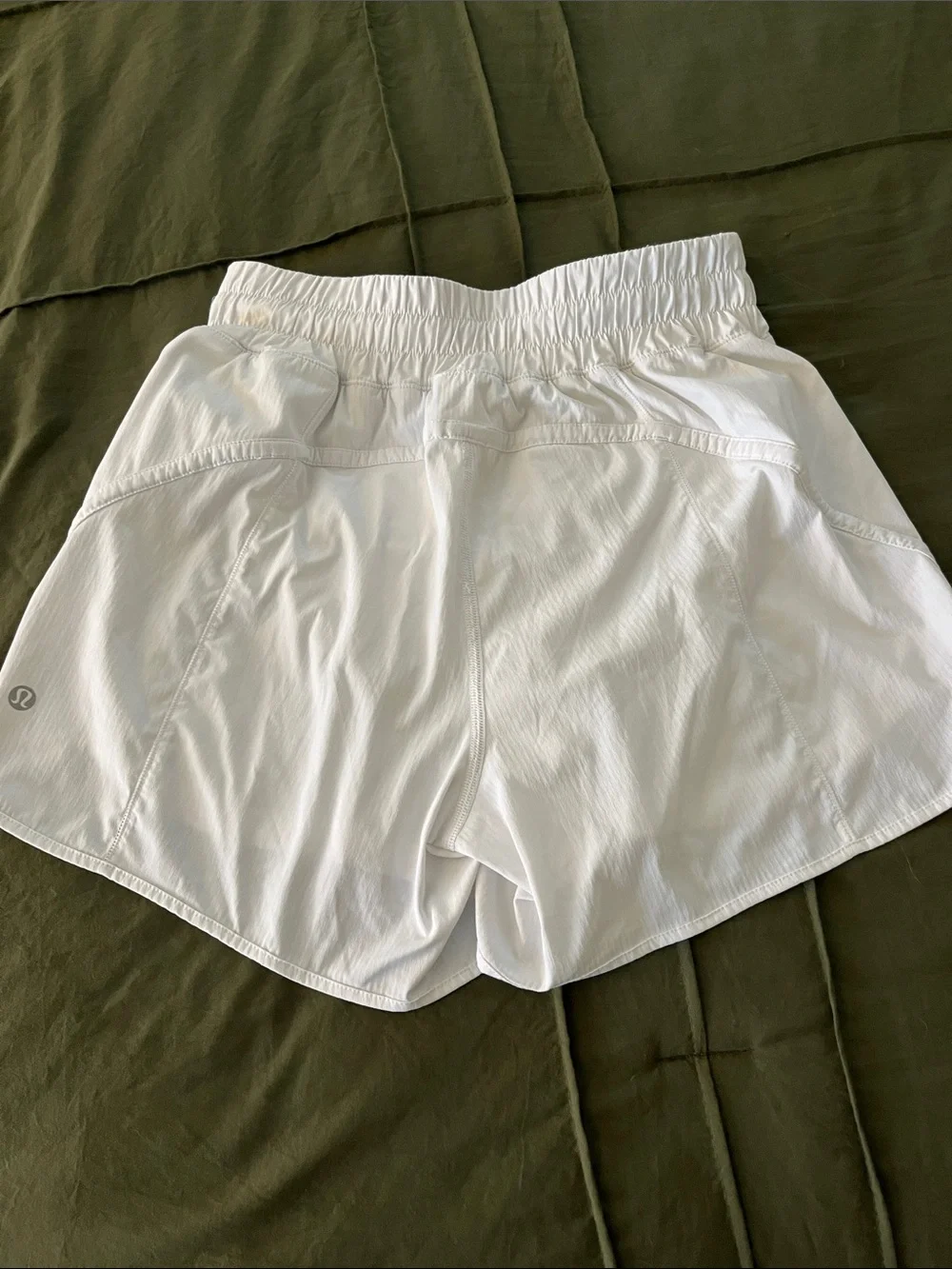 lululemon athletica track that White Women's Running Shorts HR 4” inseam